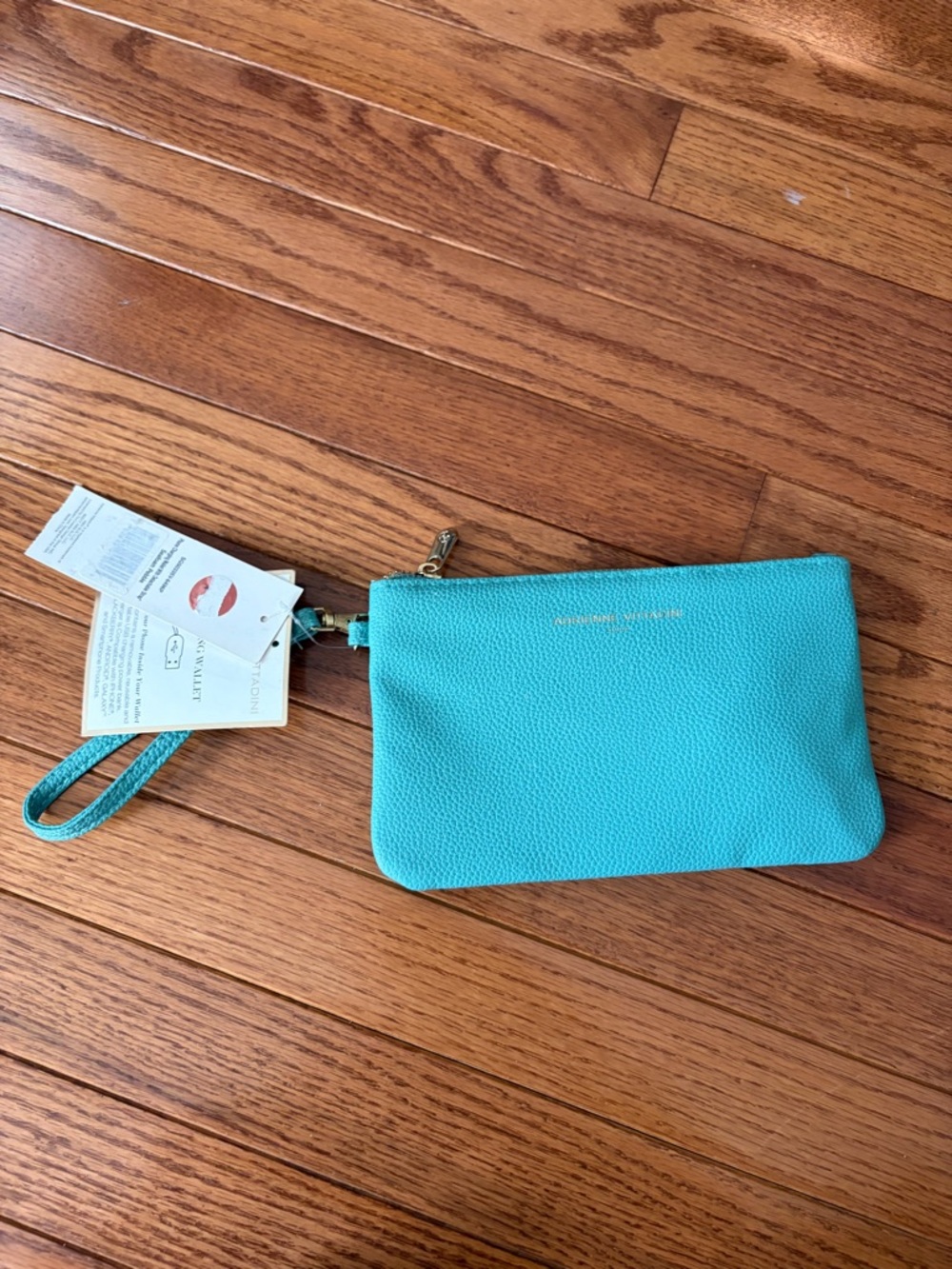 Adrienne Vittadini teal charging wallet NWT